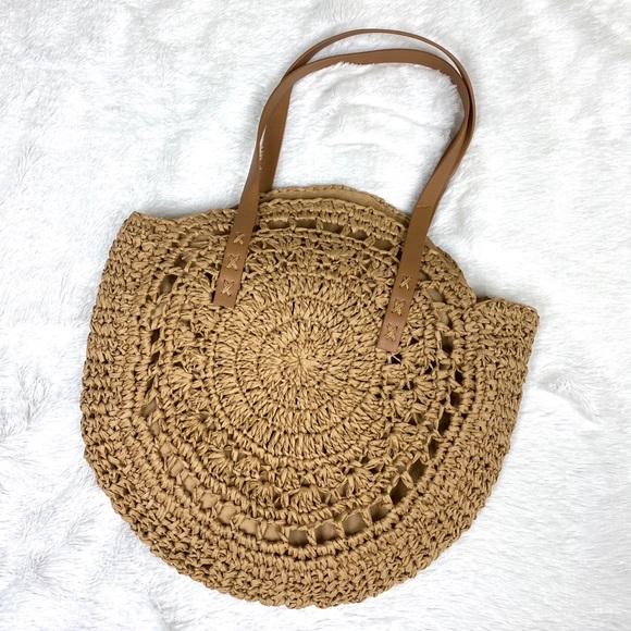1 Left!✨Handmade Straw Tote Bag Large - Picture 8 of 9